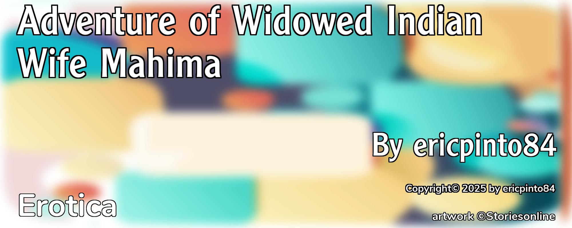 Adventure of Widowed Indian Wife Mahima - Cover