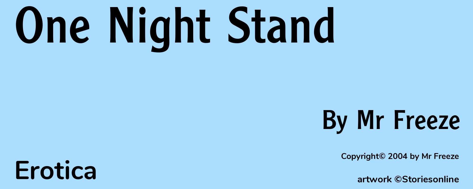 One Night Stand - Cover