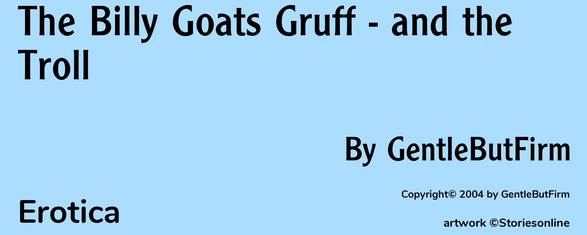 The Billy Goats Gruff - and the Troll - Cover