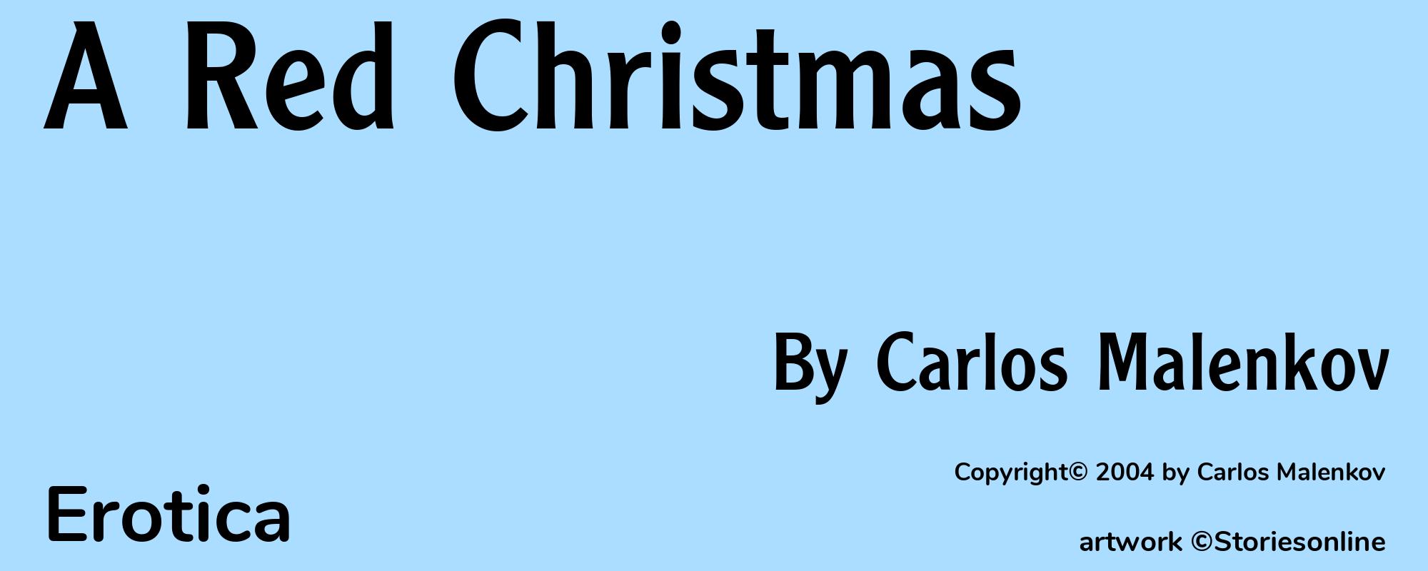 A Red Christmas - Cover