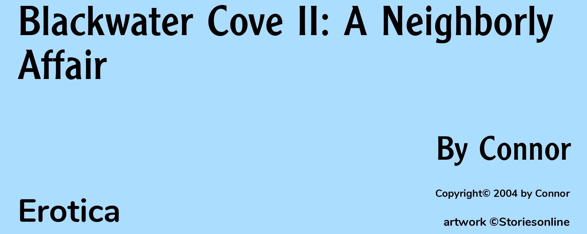 Blackwater Cove II: A Neighborly Affair - Cover