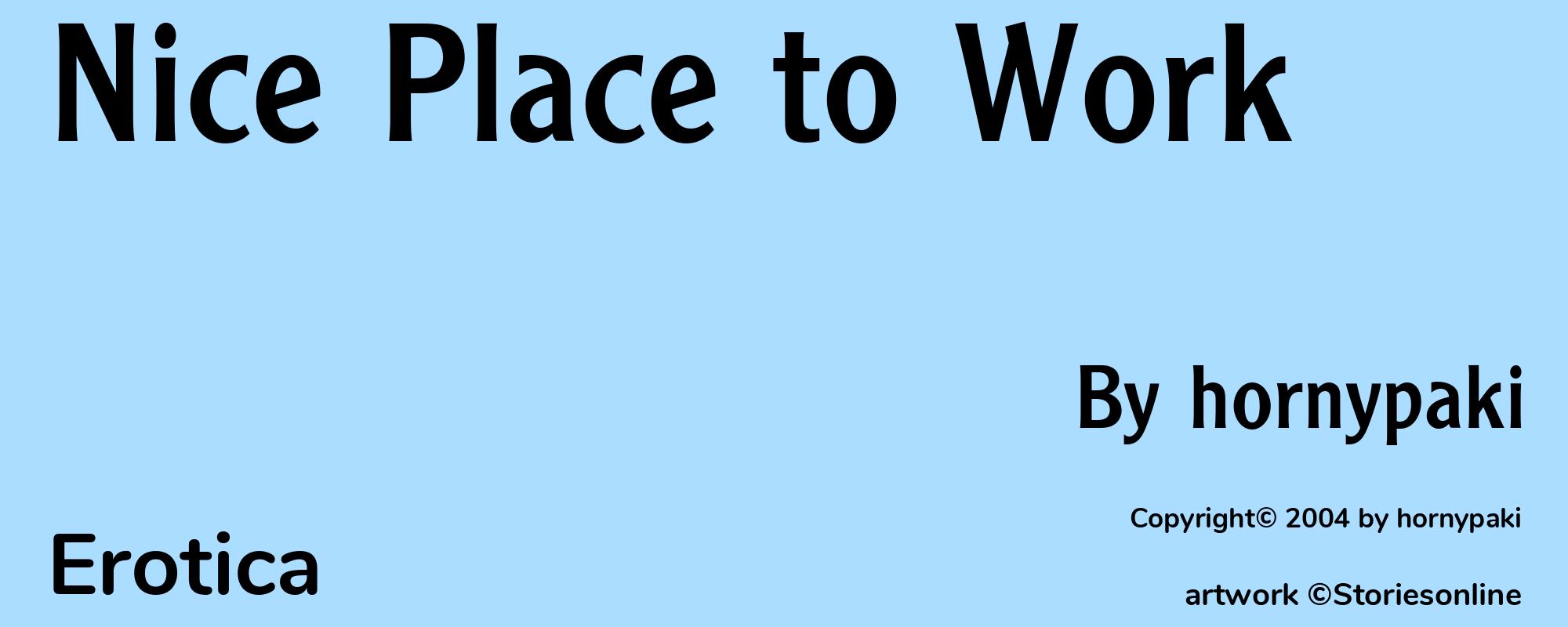 Nice Place to Work - Cover