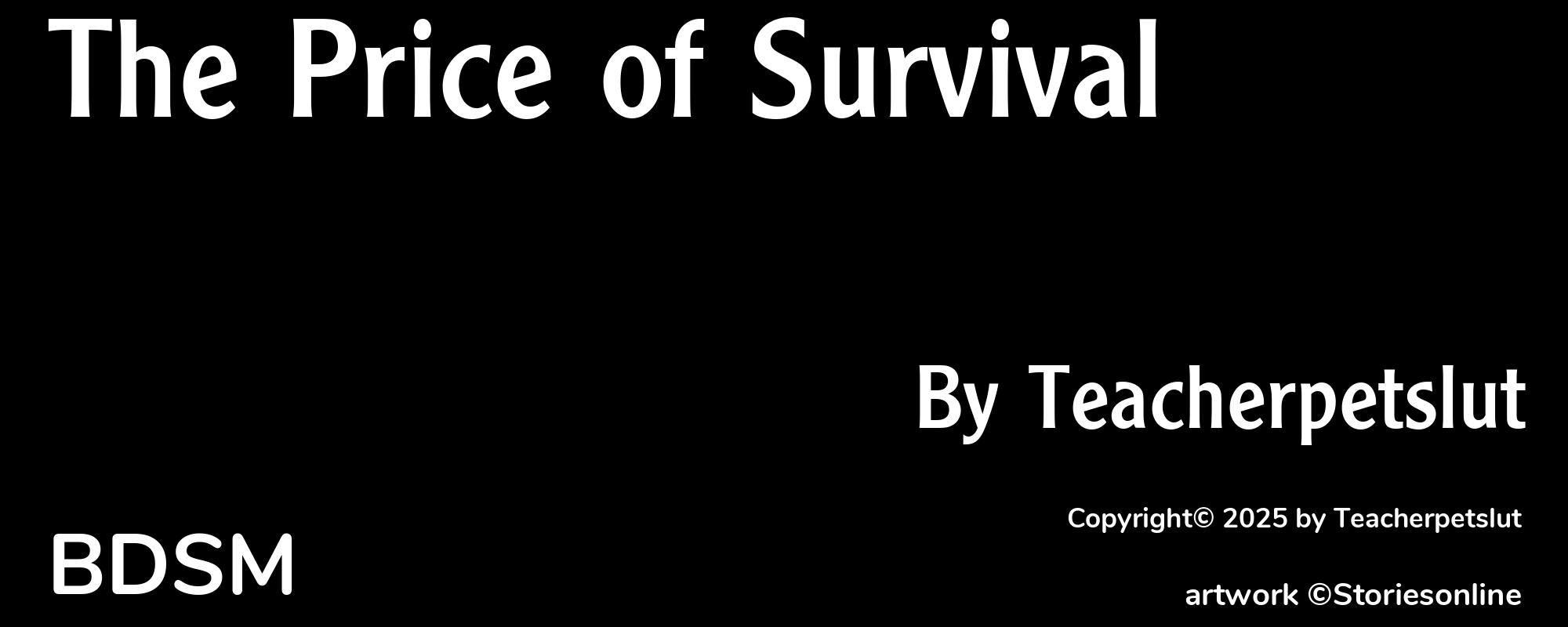 The Price of Survival - Cover