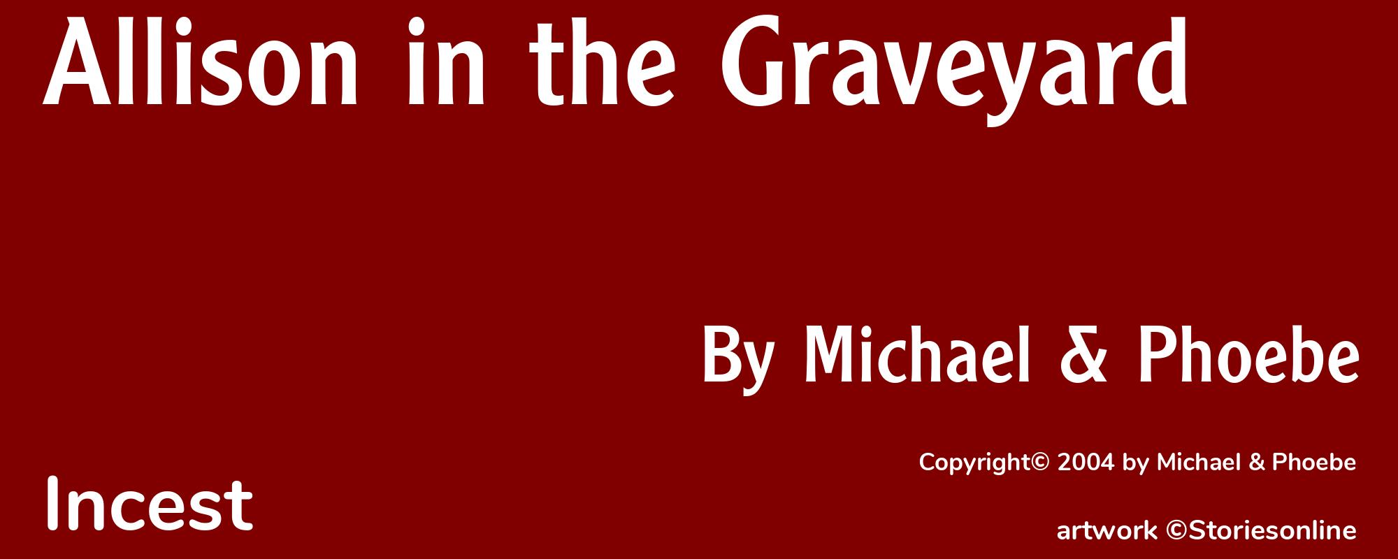 Allison in the Graveyard - Cover