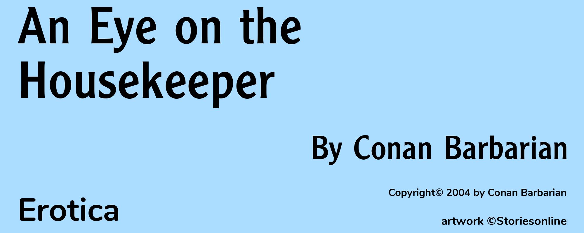 An Eye on the Housekeeper - Cover