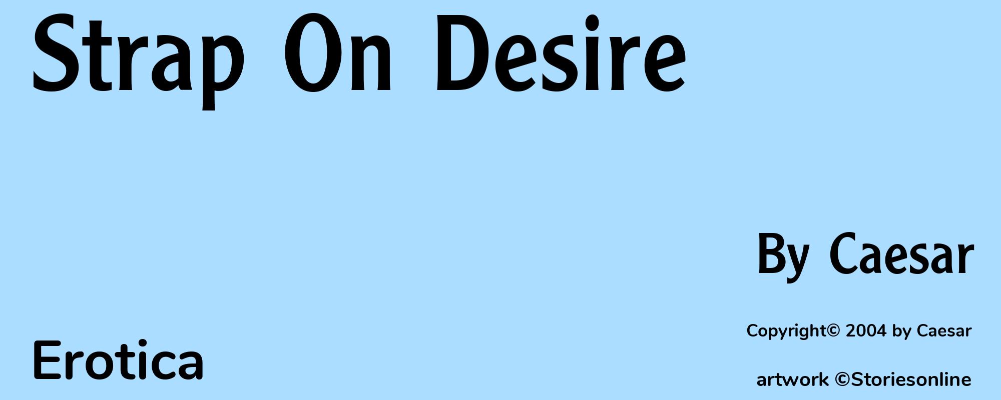 Strap On Desire - Cover