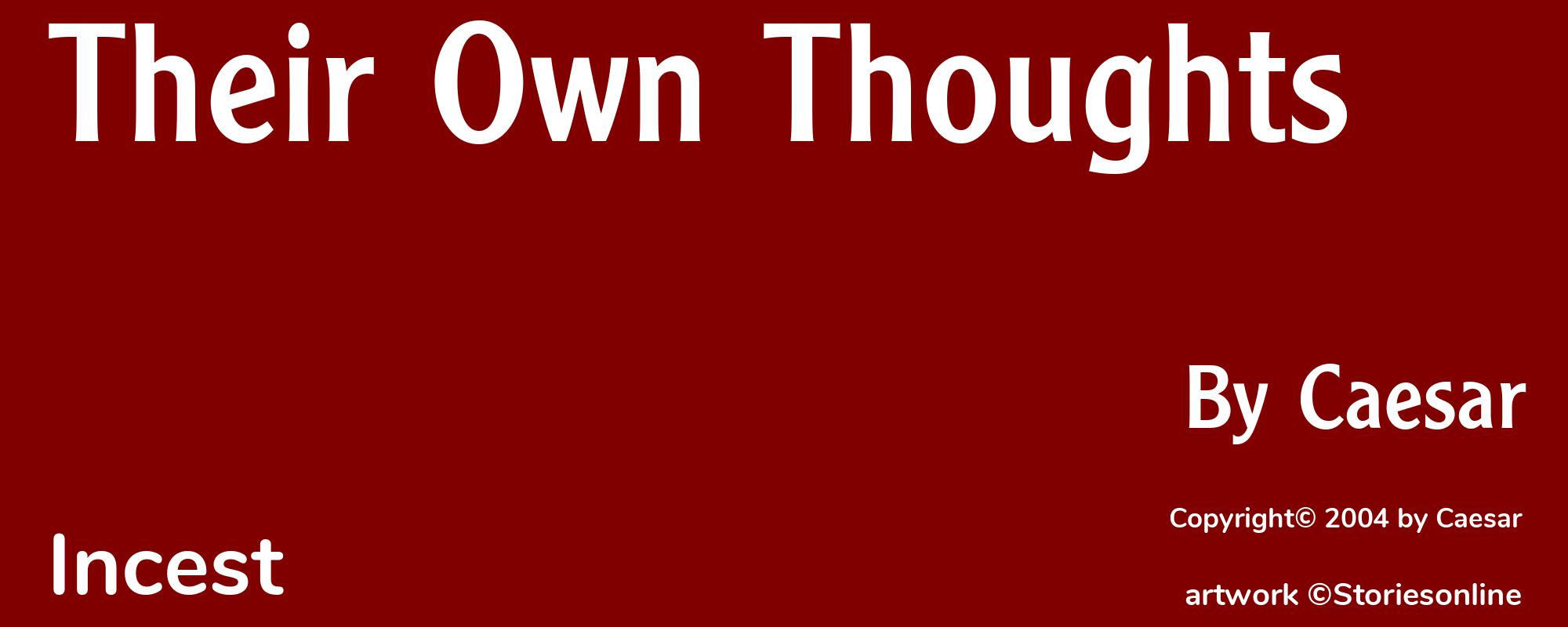 Their Own Thoughts - Cover