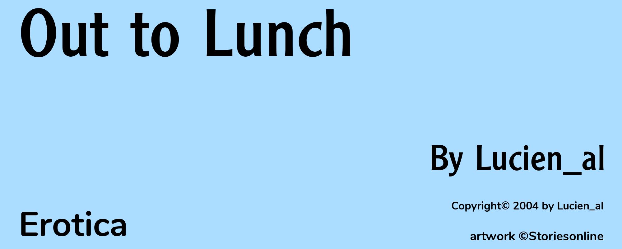 Out to Lunch - Cover