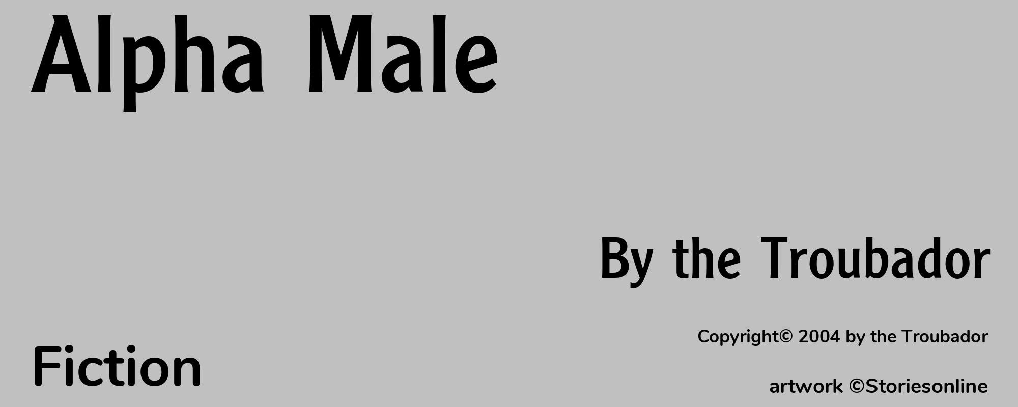 Alpha Male - Cover