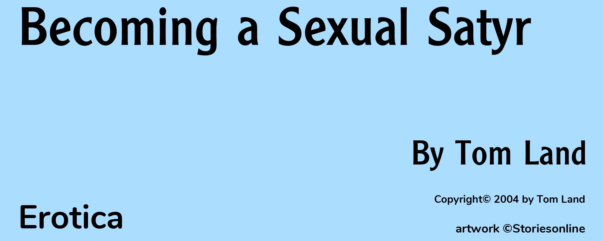 Becoming a Sexual Satyr - Cover