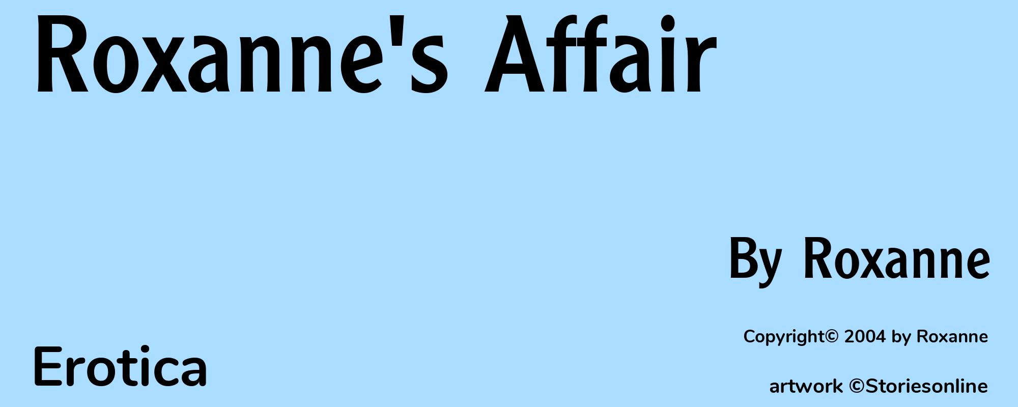 Roxanne's Affair - Cover