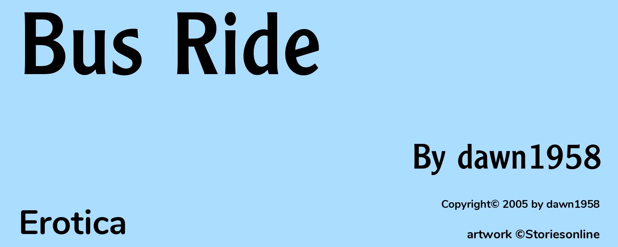 Bus Ride - Cover