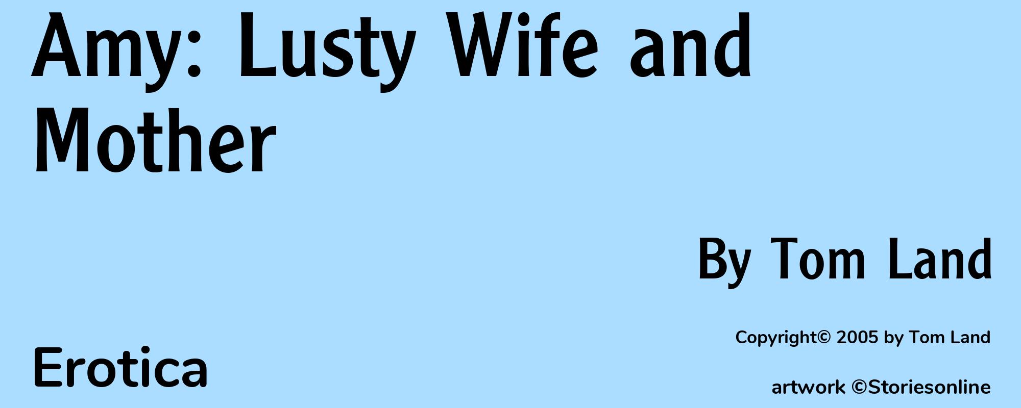 Amy: Lusty Wife and Mother - Cover