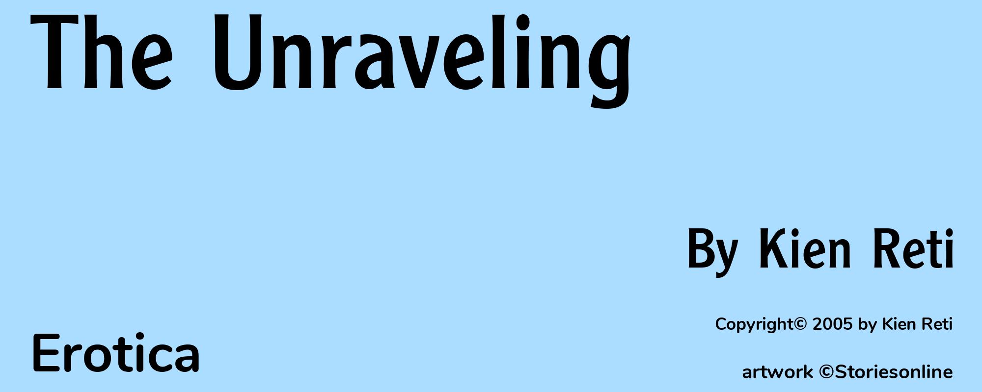 The Unraveling - Cover