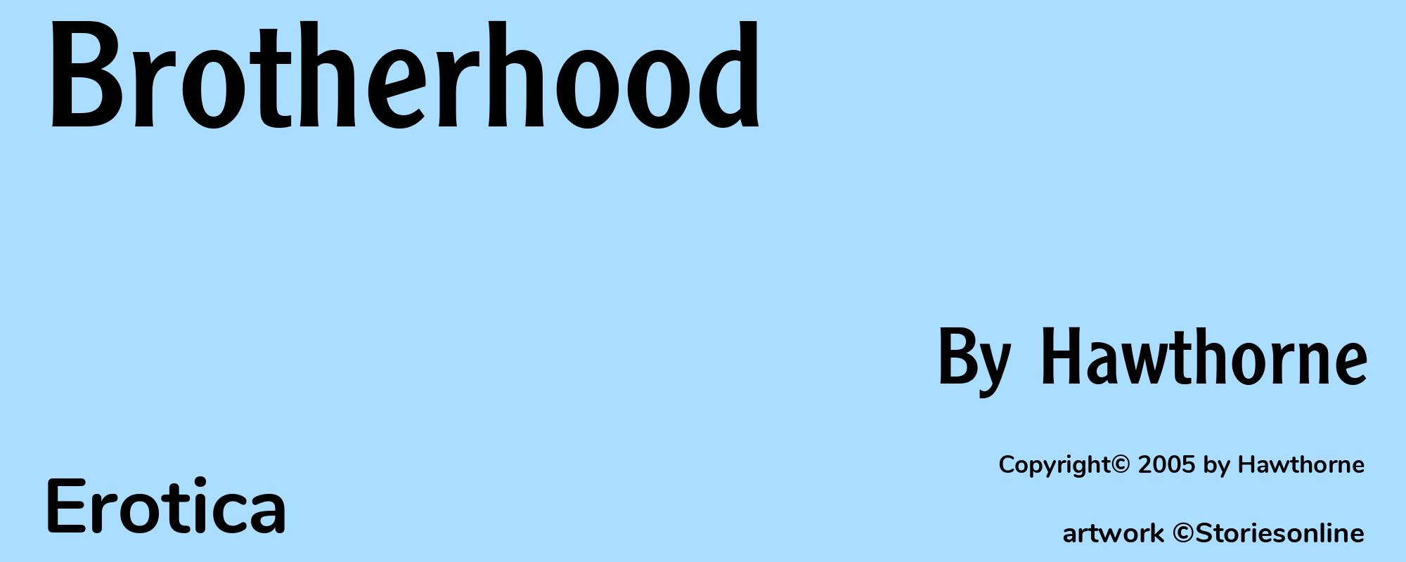 Brotherhood - Cover