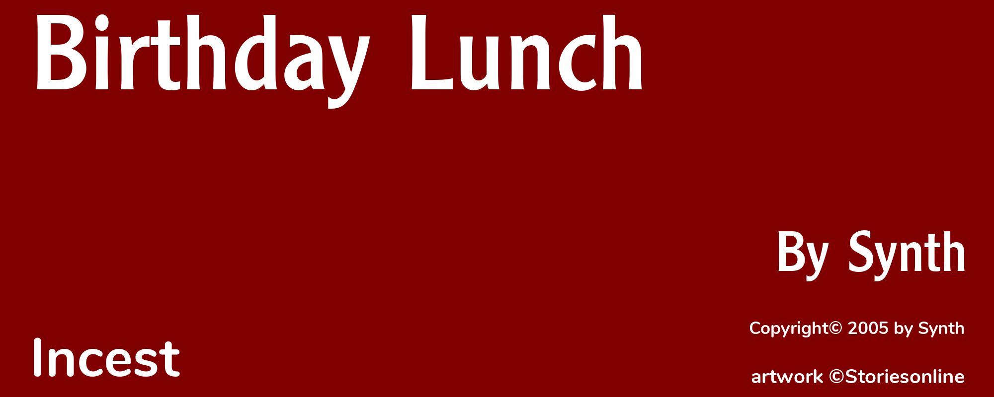 Birthday Lunch - Cover