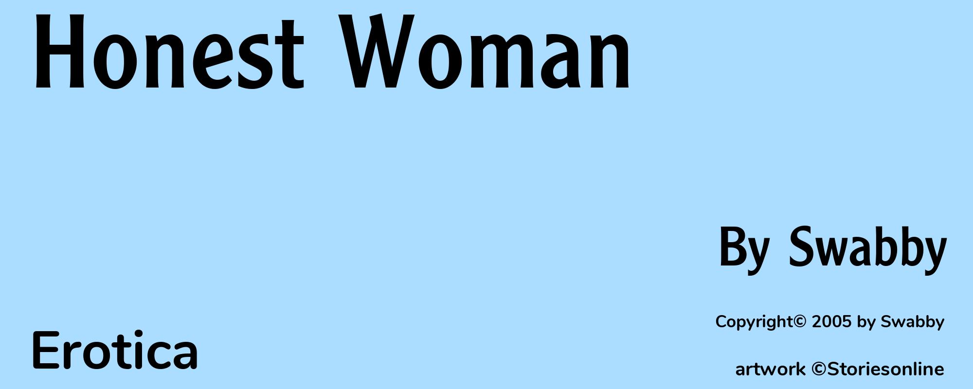 Honest Woman - Cover