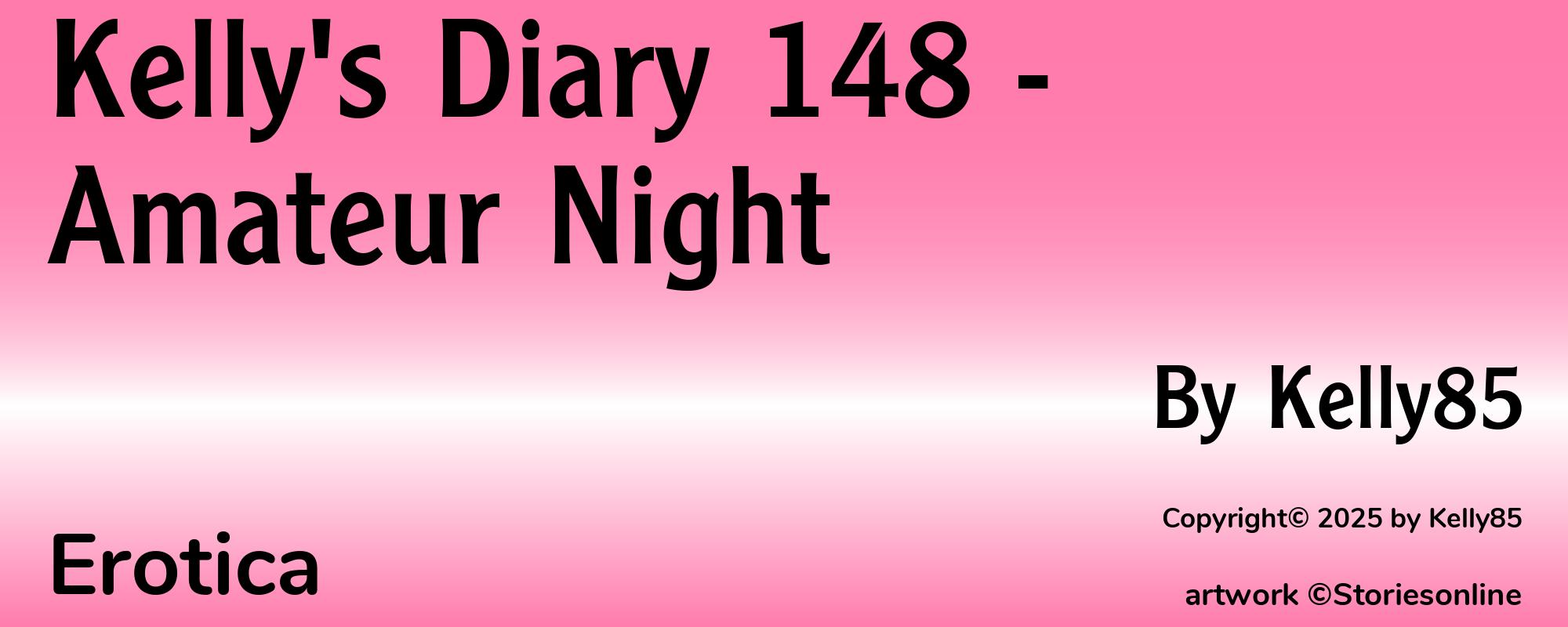 Kelly's Diary 148 - Amateur Night - Cover