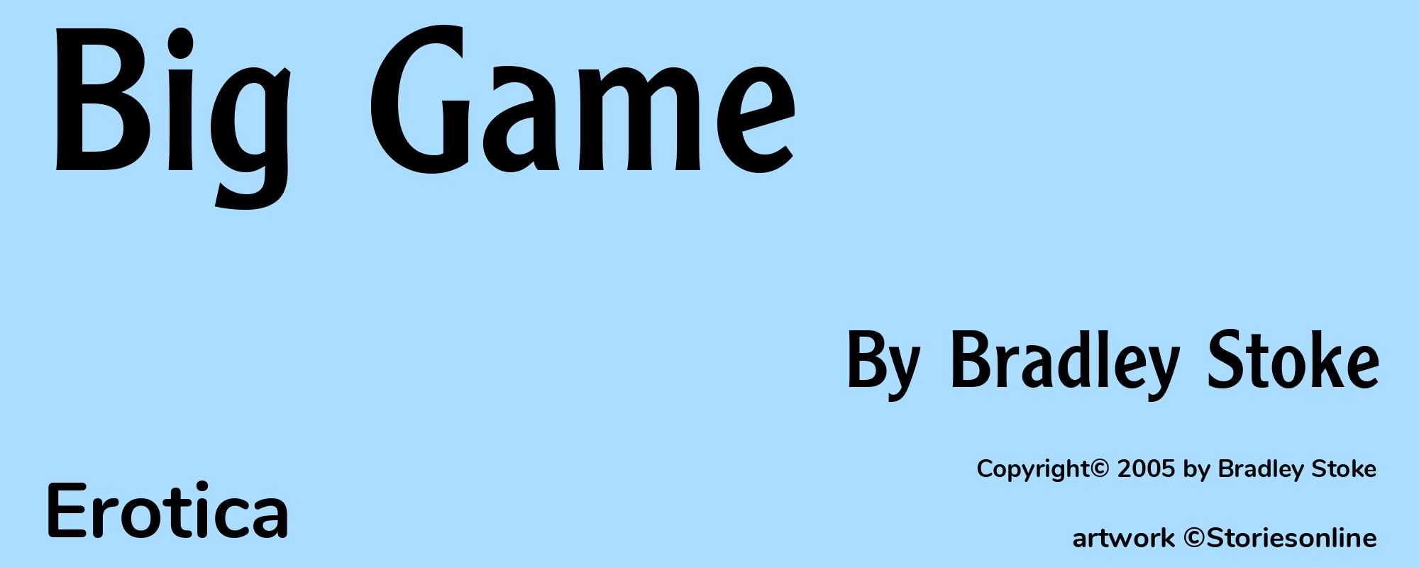 Big Game - Cover