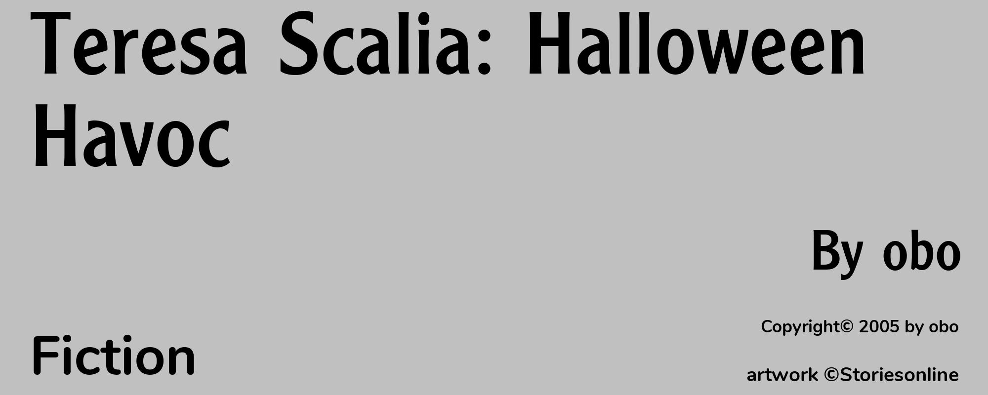 Teresa Scalia: Halloween Havoc - Cover