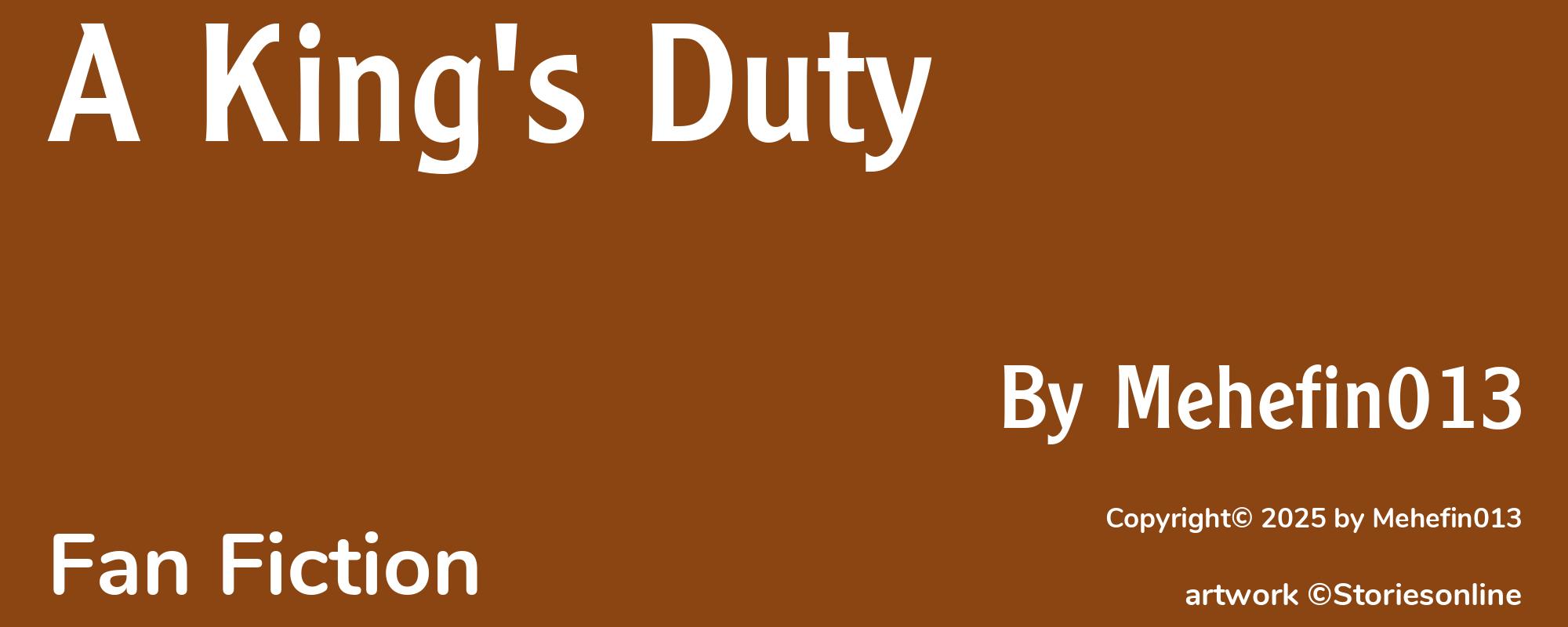 A King's Duty - Cover