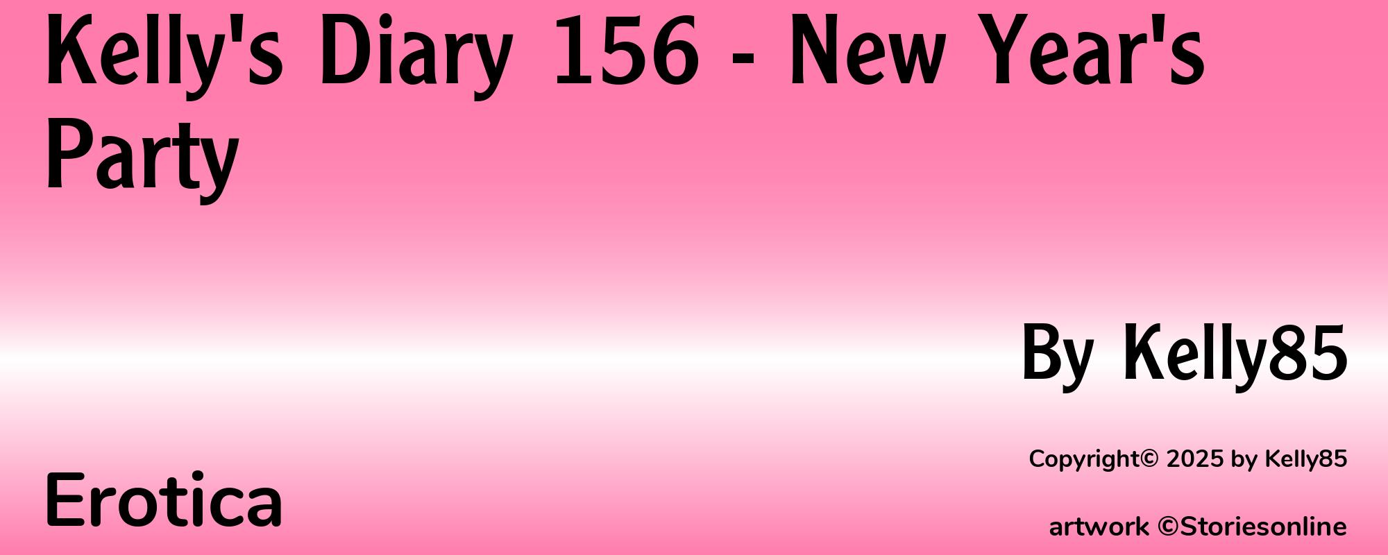 Kelly's Diary 156 - New Year's Party - Cover