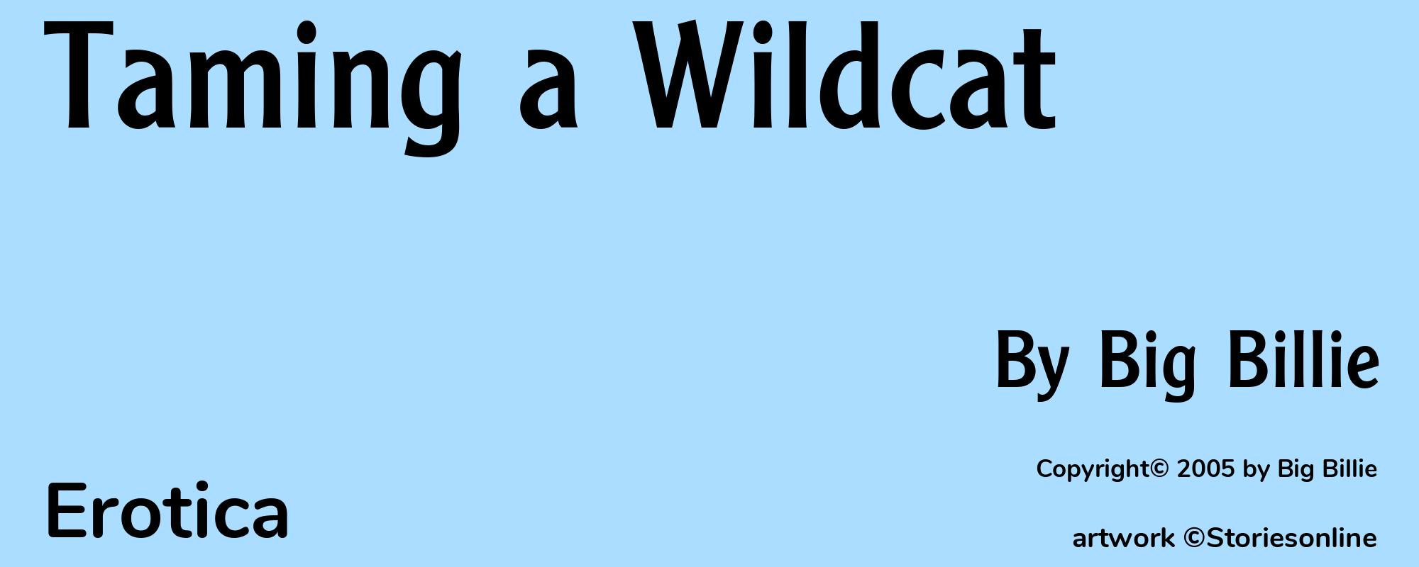 Taming a Wildcat - Cover