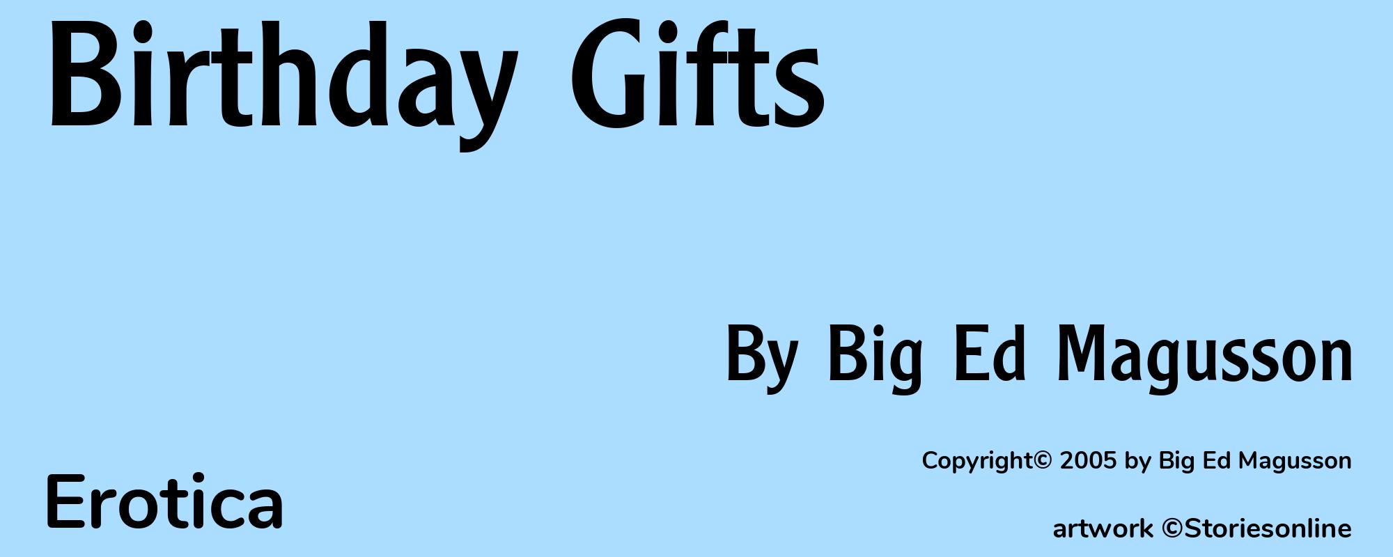 Birthday Gifts - Cover
