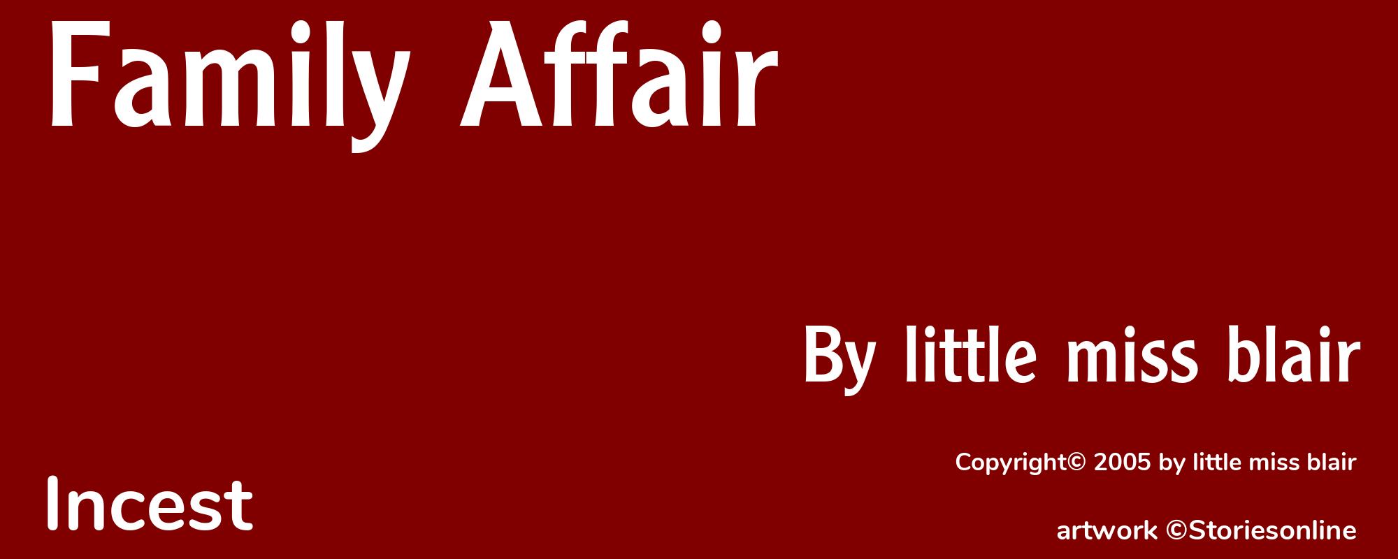 Family Affair - Cover