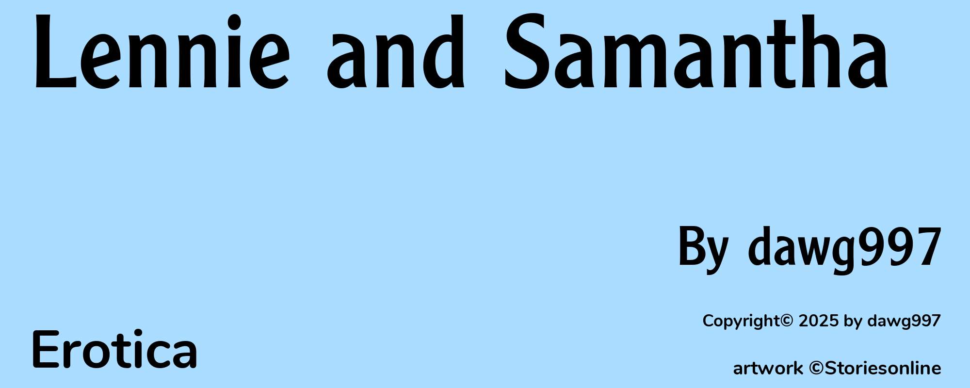 Lennie and Samantha - Cover