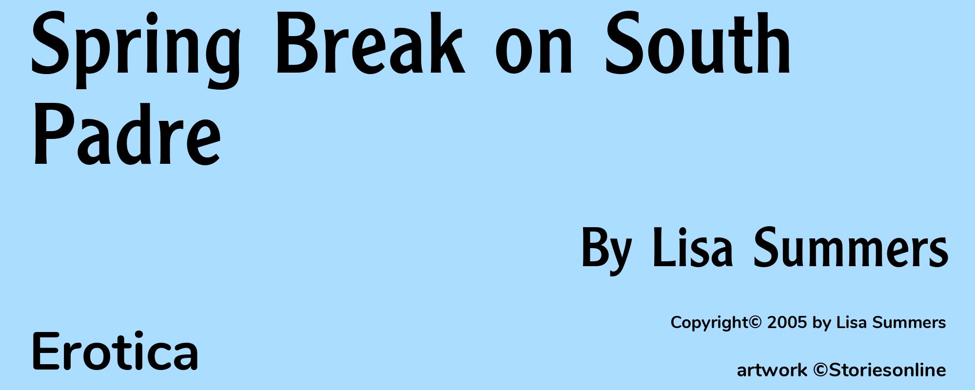 Spring Break on South Padre - Cover