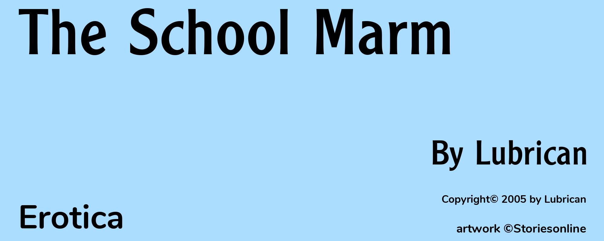 The School Marm - Cover