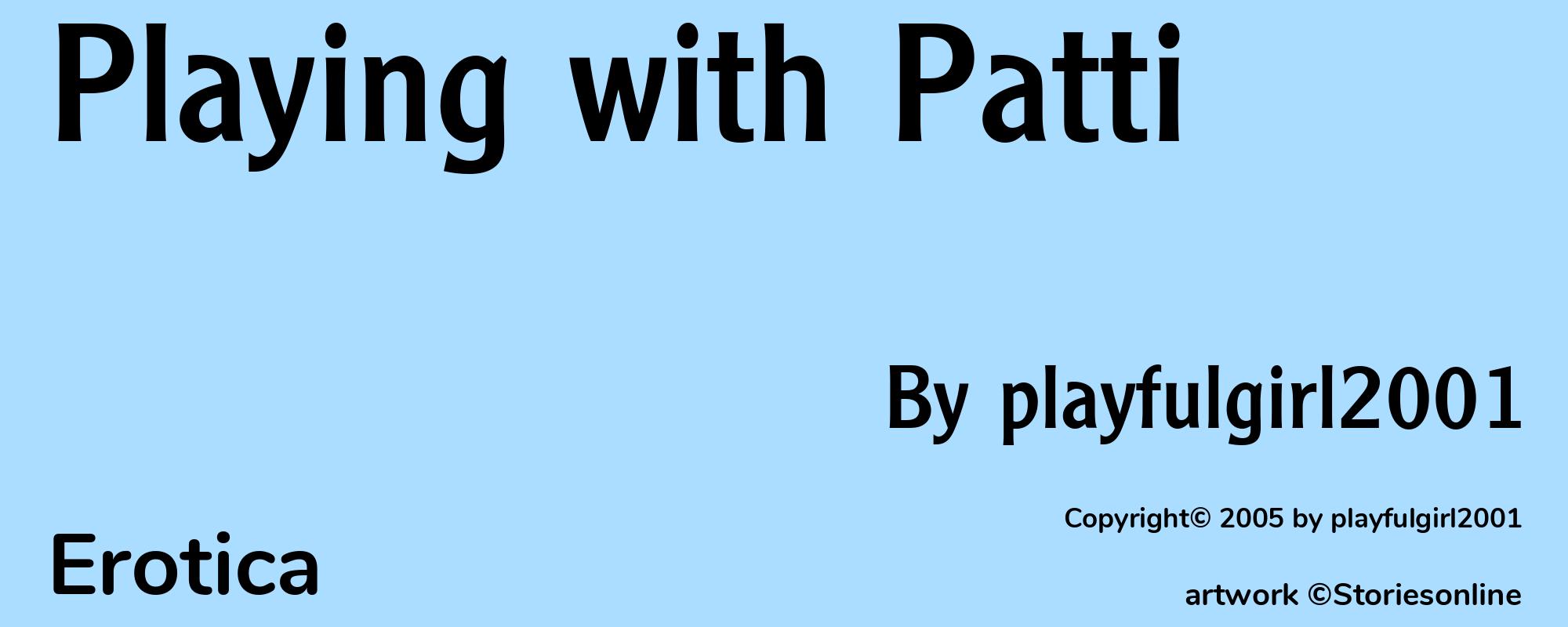 Playing with Patti - Cover