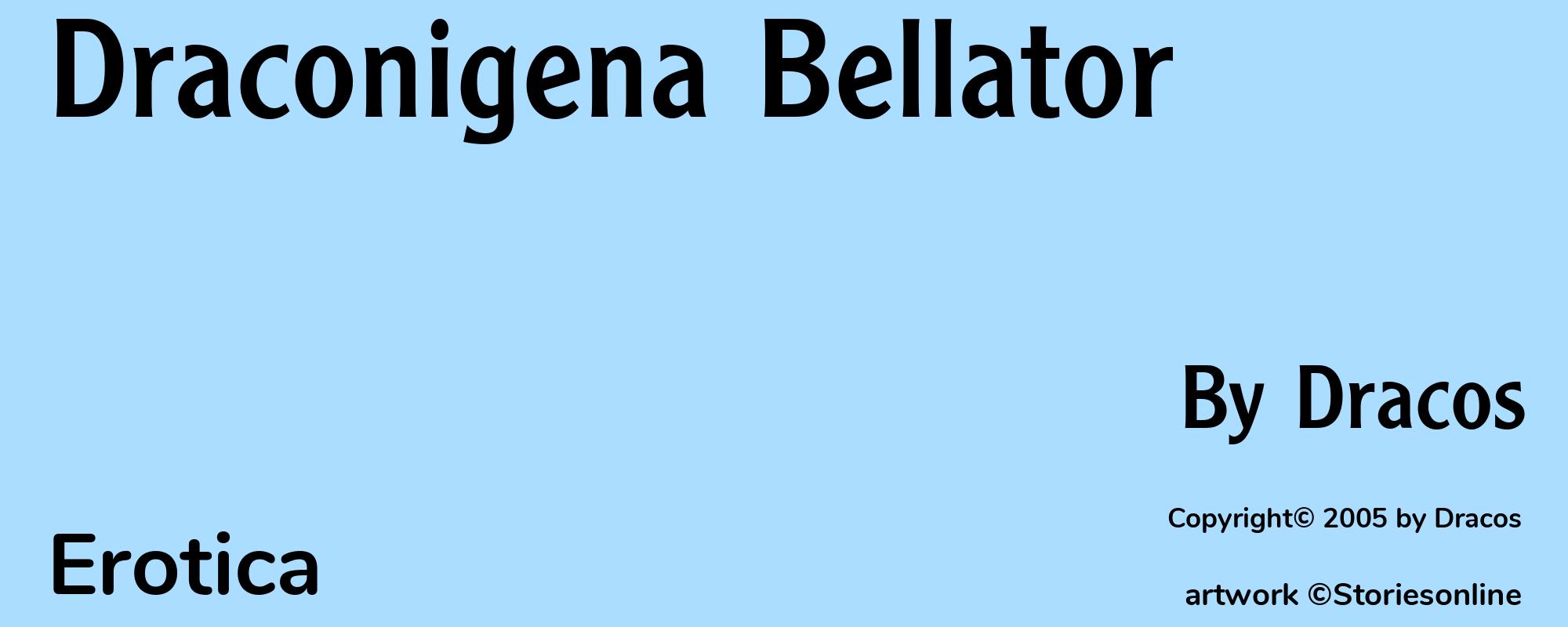 Draconigena Bellator - Cover