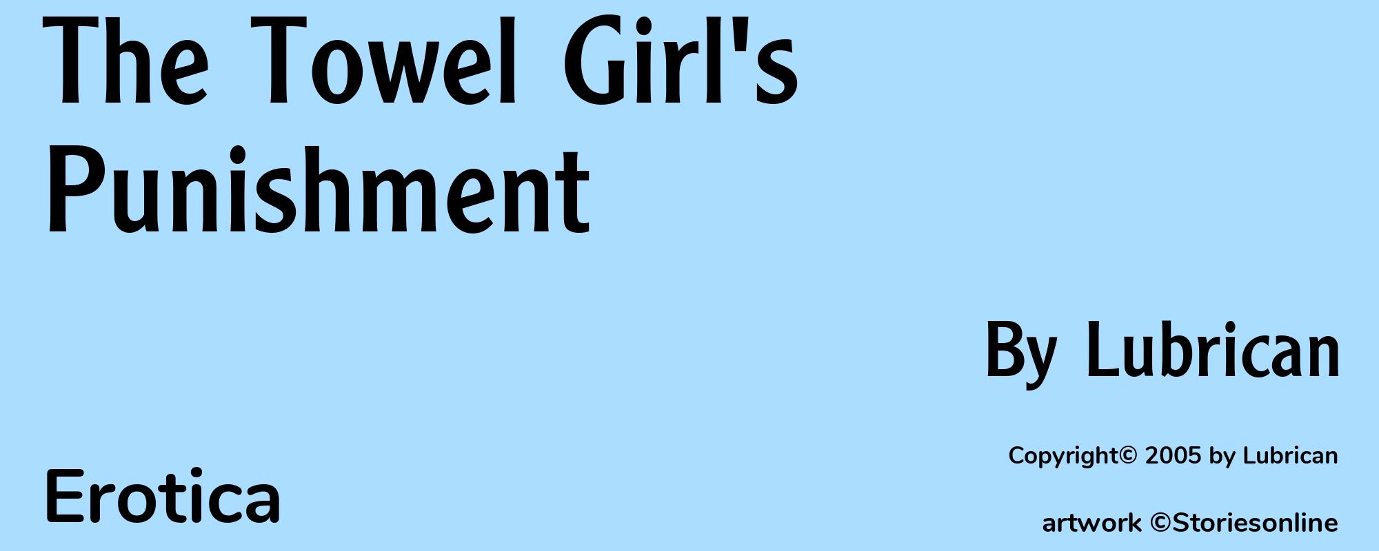 The Towel Girl's Punishment - Cover