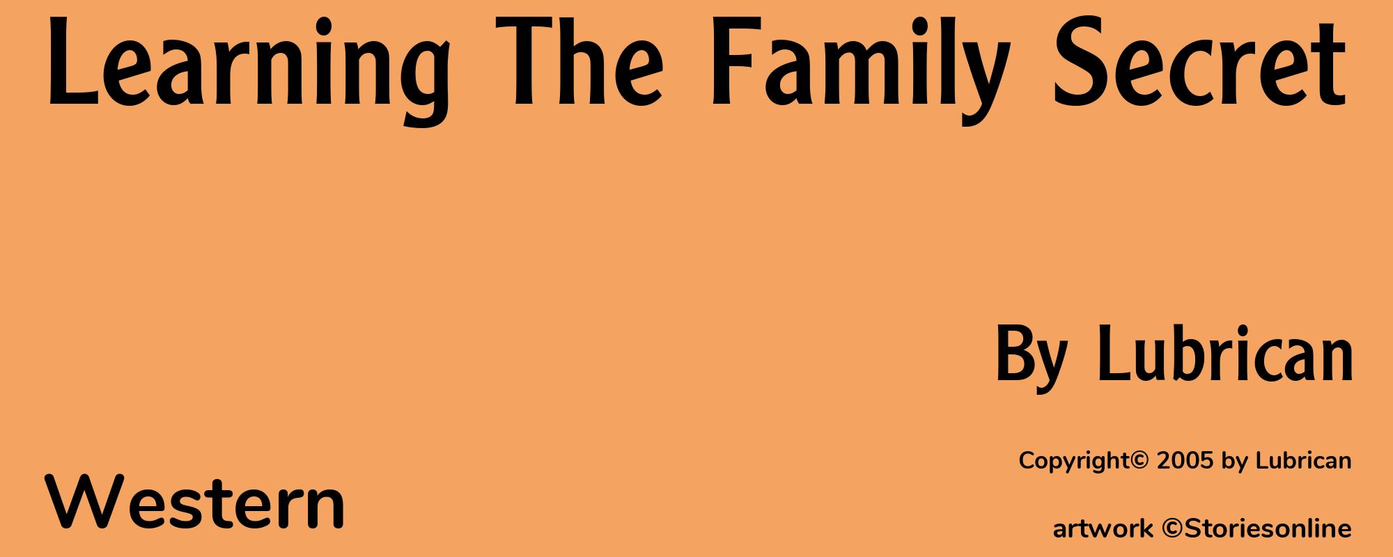 Learning The Family Secret - Cover