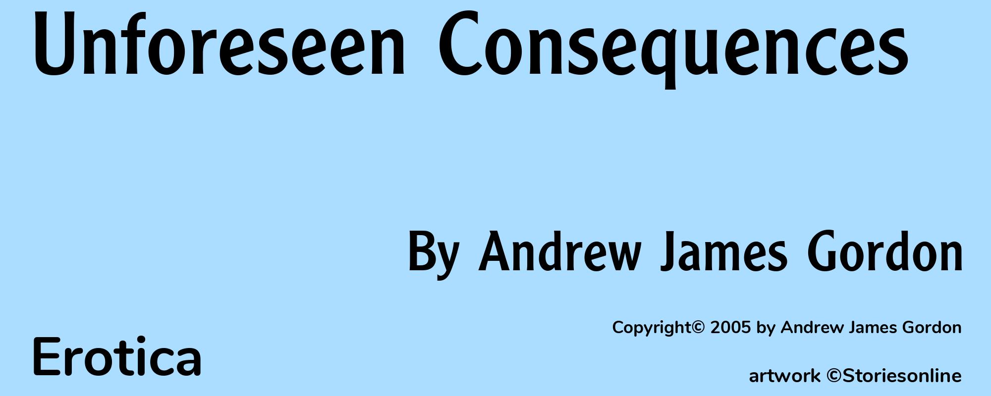 Unforeseen Consequences - Cover