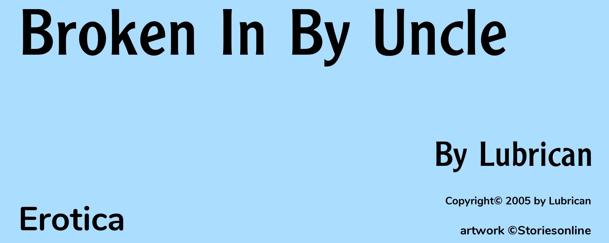 Broken In By Uncle - Cover