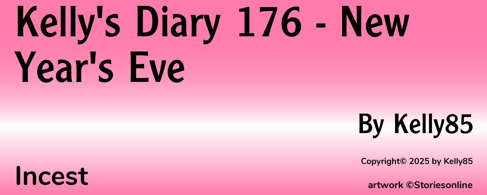 Kelly's Diary 176 - New Year's Eve - Cover