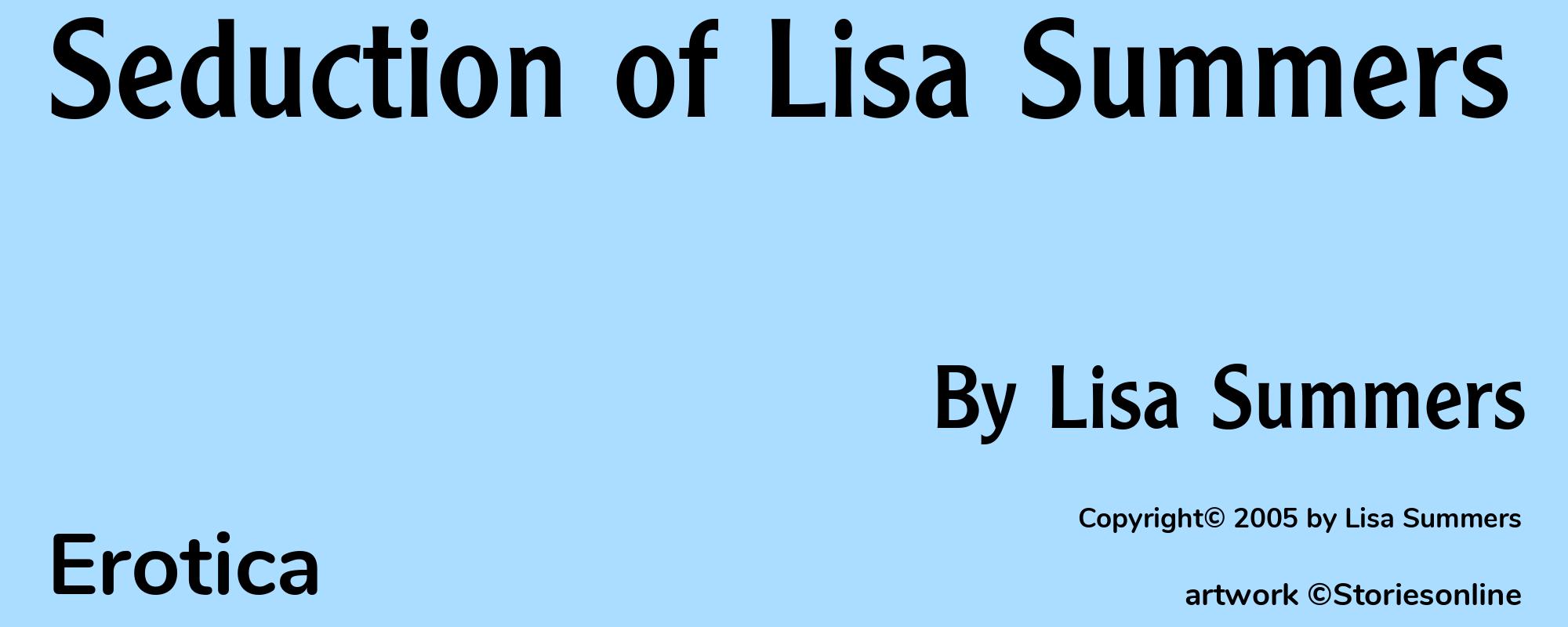 Seduction of Lisa Summers - Cover