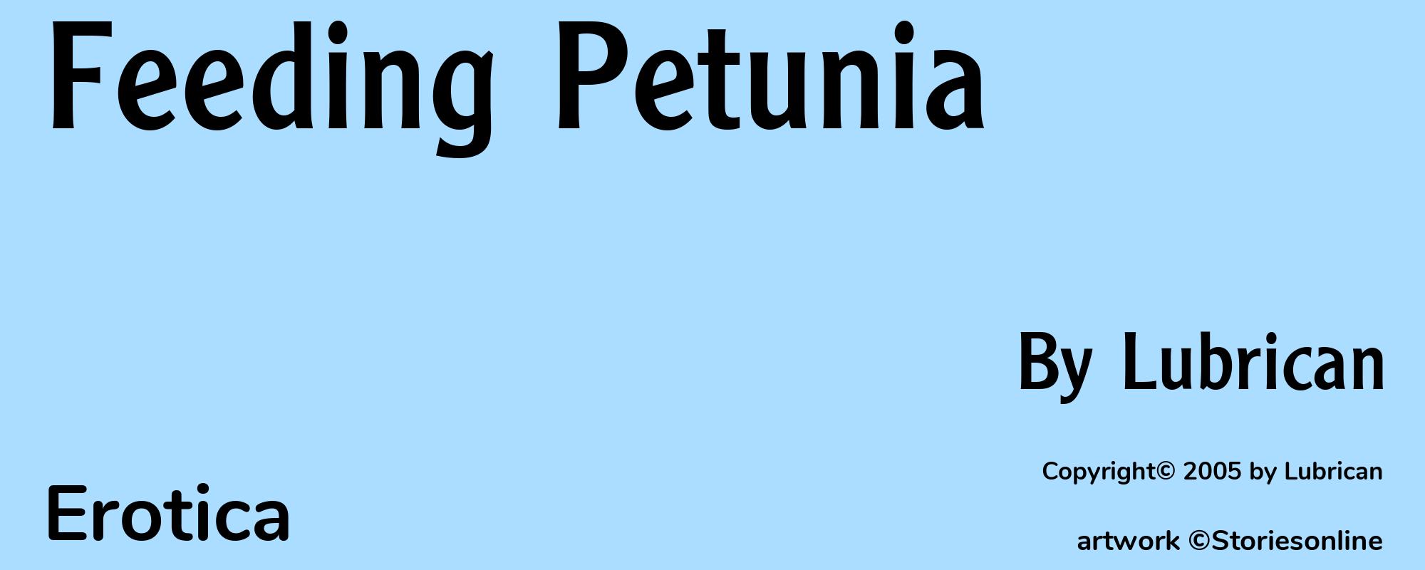 Feeding Petunia - Cover