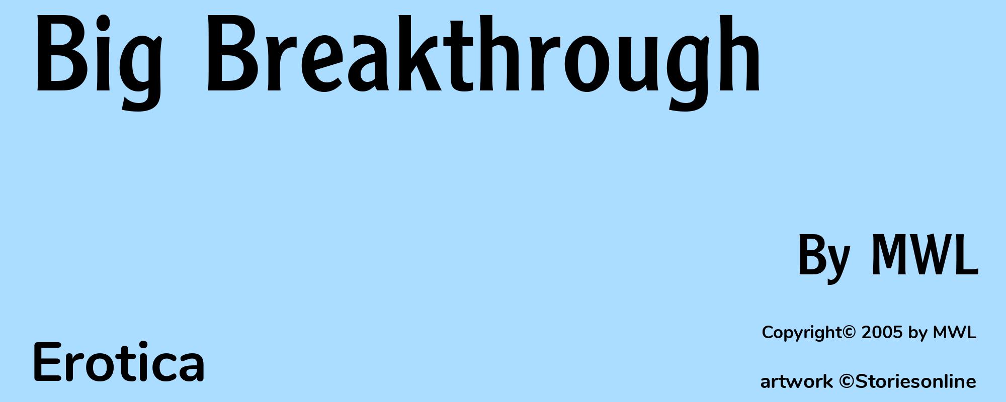 Big Breakthrough - Cover