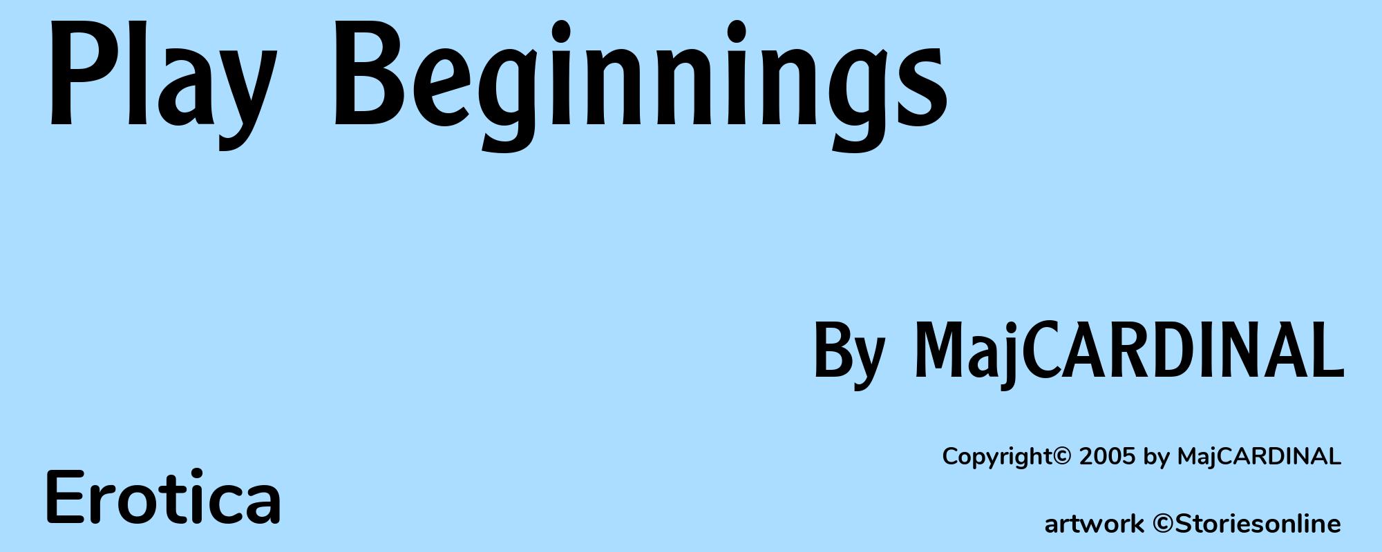 Play Beginnings - Cover