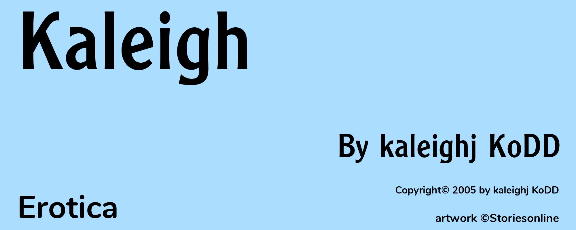 Kaleigh - Cover