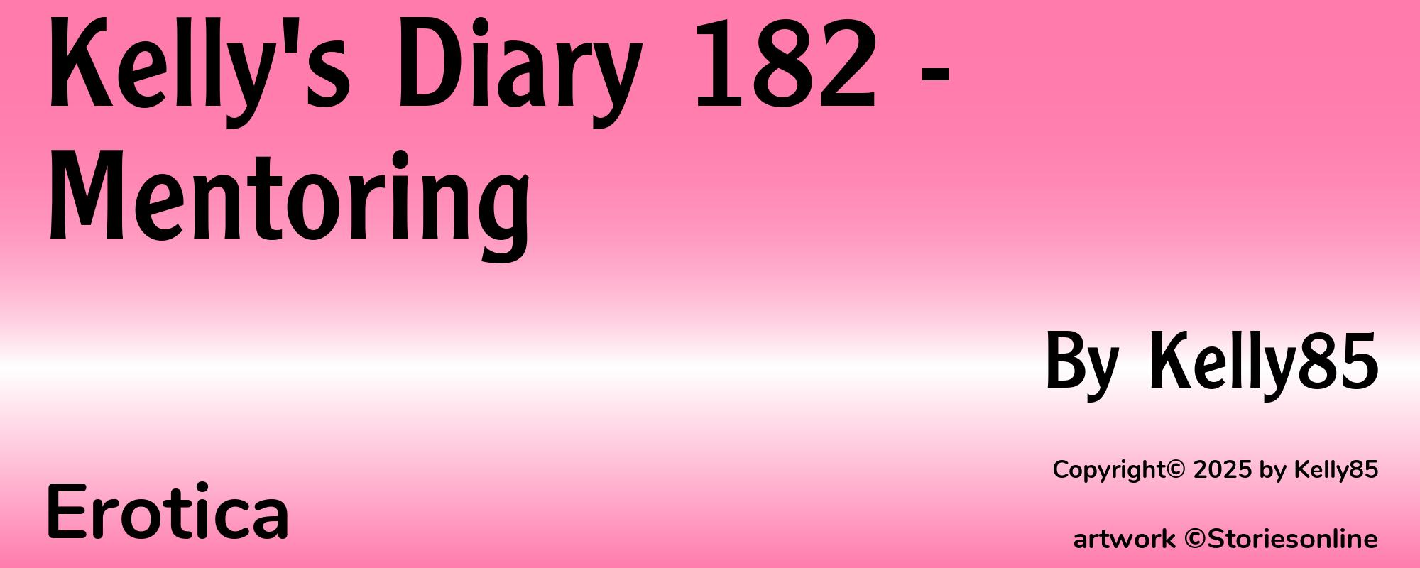 Kelly's Diary 182 - Mentoring - Cover