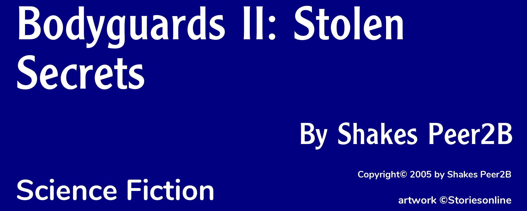 Bodyguards II: Stolen Secrets - Cover