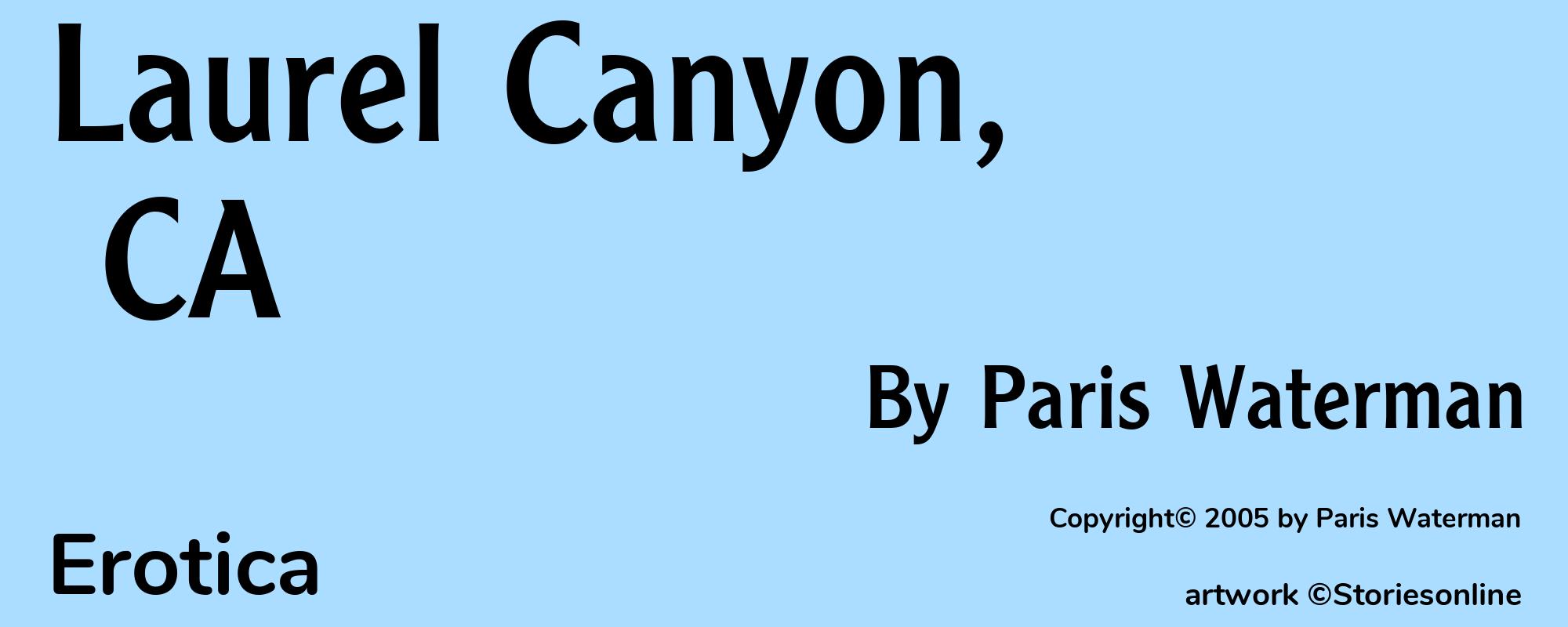 Laurel Canyon, CA - Cover