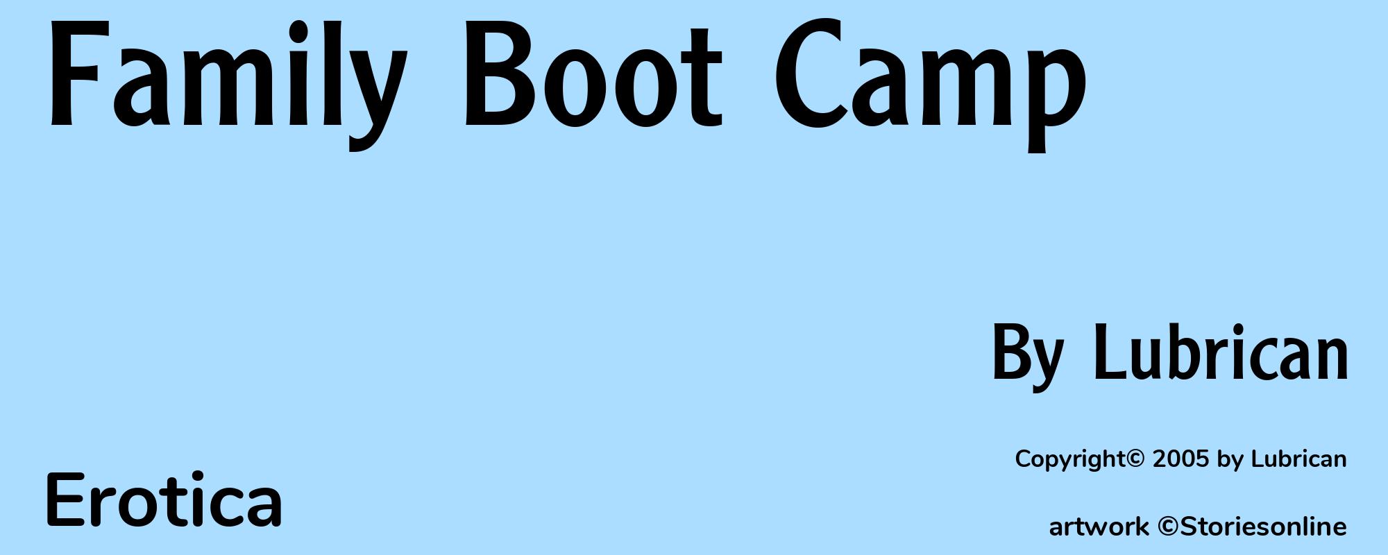 Family Boot Camp - Cover