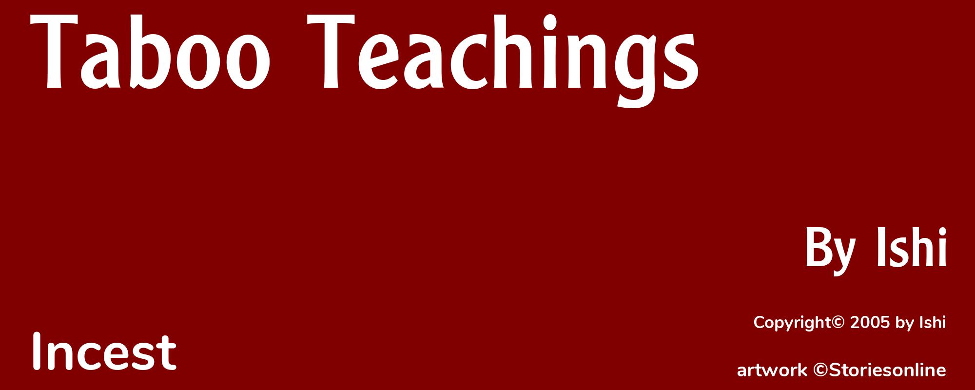 Taboo Teachings - Cover