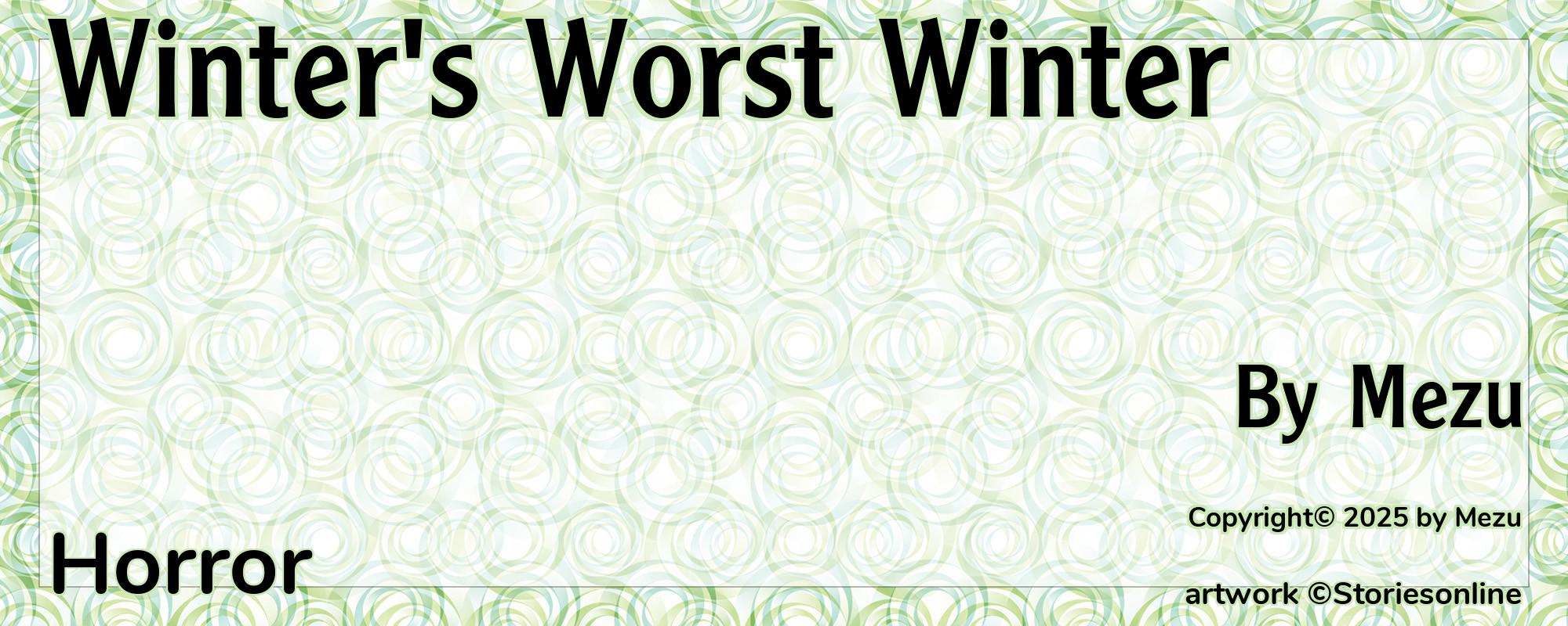 Winter's Worst Winter - Cover